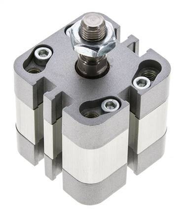 ISO 21287 Vérin Compact à Double Effet 32-5mm - Magnétique - Tige Filetée
