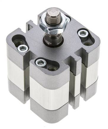 ISO 21287 Vérin Compact à Double Effet 32-5mm - Magnétique - Tige Filetée