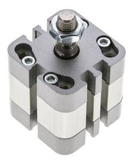 ISO 21287 Vérin Compact à Double Effet 32-5mm - Magnétique - Tige Filetée
