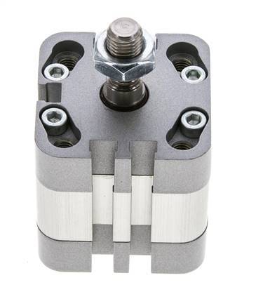 ISO 21287 Vérin Compact à Double Effet 32-5mm - Magnétique - Tige Filetée
