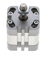 ISO 21287 Vérin Compact à Double Effet 32-5mm - Magnétique - Tige Filetée