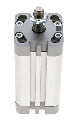 ISO 21287 Vérin Compact à Double Effet 32-60mm - Magnétique - Tige Filetée