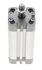ISO 21287 Vérin Compact à Double Effet 32-60mm - Magnétique - Tige Filetée