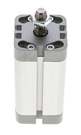 ISO 21287 Vérin Compact à Double Effet 32-60mm - Magnétique - Tige Filetée