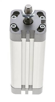 ISO 21287 Vérin Compact à Double Effet 32-80mm - Magnétique - Tige Filetée