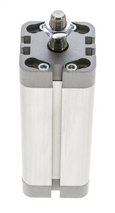 ISO 21287 Vérin Compact à Double Effet 32-80mm - Magnétique - Tige Filetée