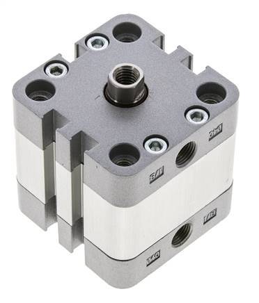 ISO 21287 Compact Double Acting Cylinder 40-10mm - Magnetic