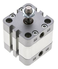 ISO 21287 Vérin Compact à Double Effet 40-10mm - Magnétique - Tige Filetée