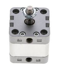 ISO 21287 Vérin Compact à Double Effet 40-10mm - Magnétique - Tige Filetée