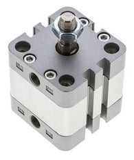 ISO 21287 Vérin Compact à Double Effet 40-10mm - Magnétique - Tige Filetée