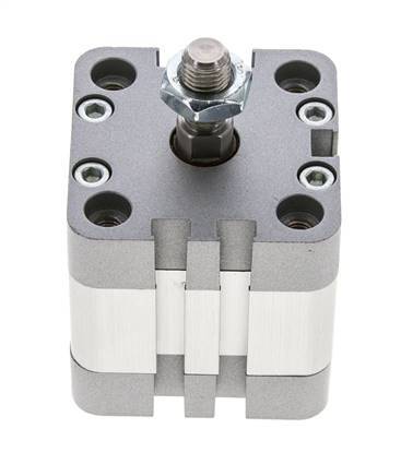 ISO 21287 Vérin Compact à Double Effet 40-10mm - Magnétique - Tige Filetée