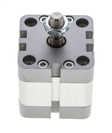 ISO 21287 Vérin Compact à Double Effet 40-10mm - Magnétique - Tige Filetée