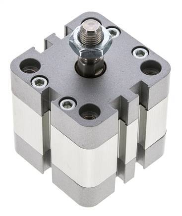 ISO 21287 Vérin Compact à Double Effet 40-10mm - Magnétique - Tige Filetée