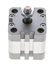 ISO 21287 Vérin Compact à Double Effet 40-10mm - Magnétique - Tige Filetée