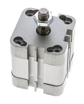 ISO 21287 Vérin Compact à Double Effet 40-15mm - Magnétique - Tige Filetée