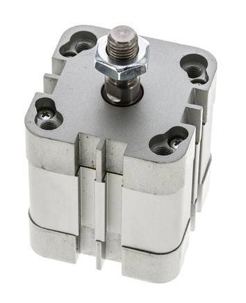 ISO 21287 Vérin Compact à Double Effet 40-15mm - Magnétique - Tige Filetée