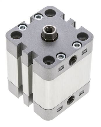 ISO 21287 Vérin Compact à Double Effet 40-20mm - Magnétique