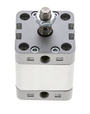 ISO 21287 Vérin Compact à Double Effet 40-20mm - Magnétique - Tige Filetée