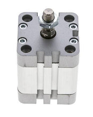 ISO 21287 Vérin Compact à Double Effet 40-20mm - Magnétique - Tige Filetée