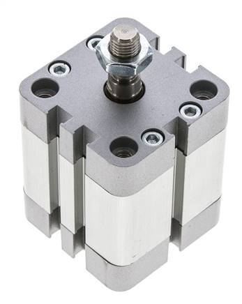 ISO 21287 Vérin Compact à Double Effet 40-20mm - Magnétique - Tige Filetée
