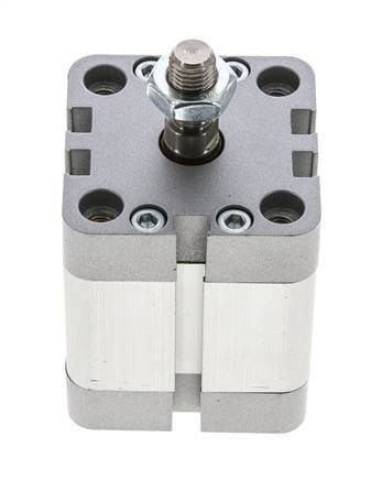 ISO 21287 Vérin Compact à Double Effet 40-20mm - Magnétique - Tige Filetée