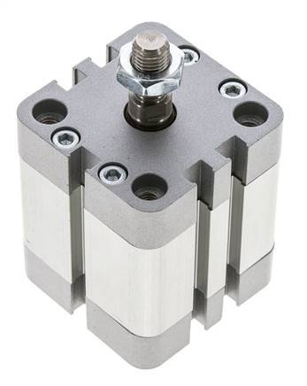 ISO 21287 Vérin Compact à Double Effet 40-20mm - Magnétique - Tige Filetée