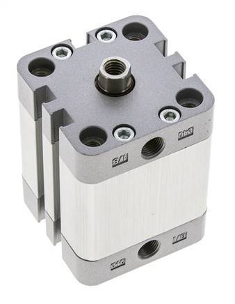 ISO 21287 Vérin Compact à Double Effet 40-25mm - Magnétique