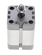ISO 21287 Vérin Compact à Double Effet 40-30mm - Magnétique - Tige Filetée