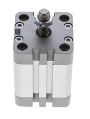 ISO 21287 Vérin Compact à Double Effet 40-30mm - Magnétique - Tige Filetée