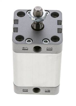 ISO 21287 Compact Double Acting Cylinder 40-40mm - Magnetic - Male Rod