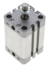 ISO 21287 Vérin Compact à Double Effet 40-40mm - Magnétique - Tige Filetée