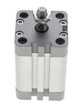ISO 21287 Vérin Compact à Double Effet 40-40mm - Magnétique - Tige Filetée
