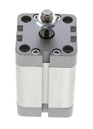 ISO 21287 Vérin Compact à Double Effet 40-40mm - Magnétique - Tige Filetée