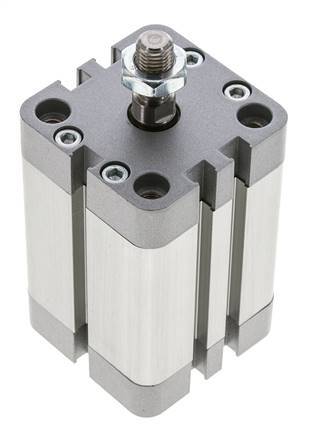 ISO 21287 Vérin Compact à Double Effet 40-40mm - Magnétique - Tige Filetée