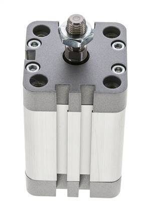 ISO 21287 Vérin Compact à Double Effet 40-40mm - Magnétique - Tige Filetée