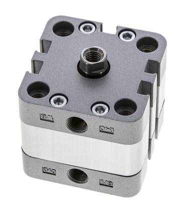 ISO 21287 Vérin Compact à Double Effet 40-5mm - Magnétique