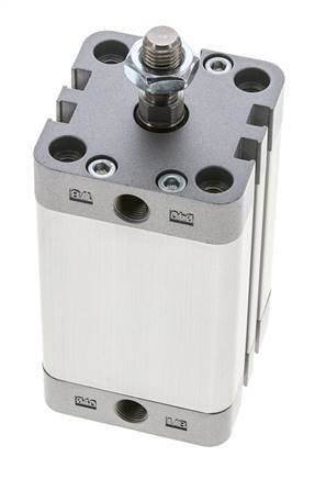 ISO 21287 Compact Double Acting Cylinder 40-50mm - Magnetic - Male Rod