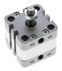 ISO 21287 Vérin Compact à Double Effet 40-5mm - Magnétique - Tige Filetée