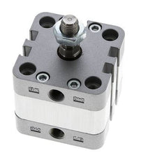 ISO 21287 Vérin Compact à Double Effet 40-5mm - Magnétique - Tige Filetée