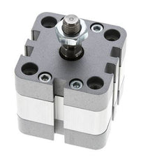 ISO 21287 Vérin Compact à Double Effet 40-5mm - Magnétique - Tige Filetée
