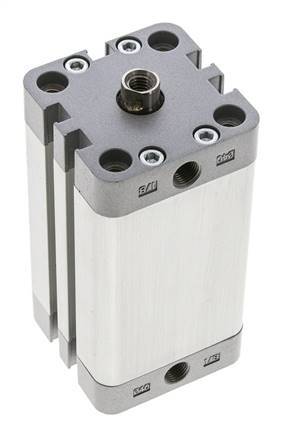 ISO 21287 Vérin Compact à Double Effet 40-60mm - Magnétique