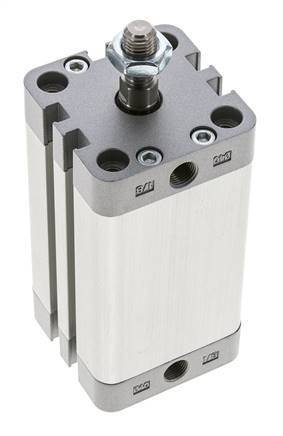 ISO 21287 Compact Double Acting Cylinder 40-60mm - Magnetic - Male Rod