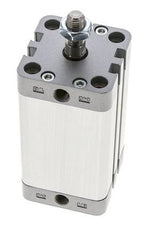 ISO 21287 Vérin Compact à Double Effet 40-60mm - Magnétique - Tige Filetée