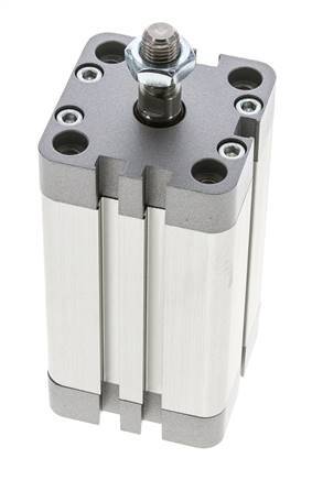 ISO 21287 Vérin Compact à Double Effet 40-60mm - Magnétique - Tige Filetée
