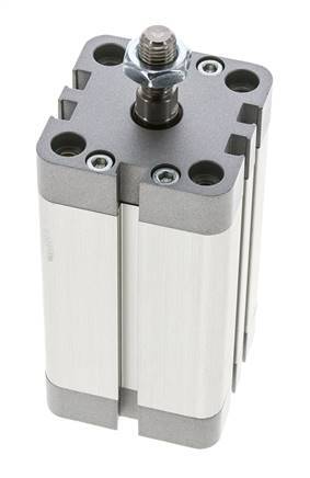 ISO 21287 Vérin Compact à Double Effet 40-60mm - Magnétique - Tige Filetée