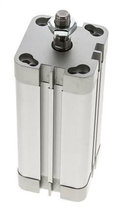 ISO 21287 Vérin Compact à Double Effet 40-80mm - Magnétique - Tige Filetée