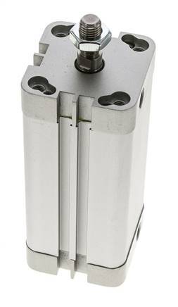 ISO 21287 Vérin Compact à Double Effet 40-80mm - Magnétique - Tige Filetée