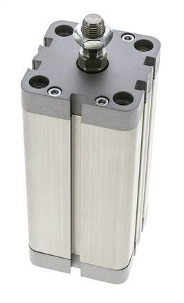 ISO 21287 Vérin Compact à Double Effet 50-100mm - Magnétique - Tige Filetée