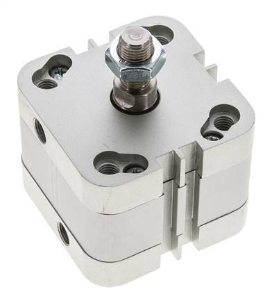 ISO 21287 Vérin Compact à Double Effet 50-10mm - Magnétique - Tige Filetée