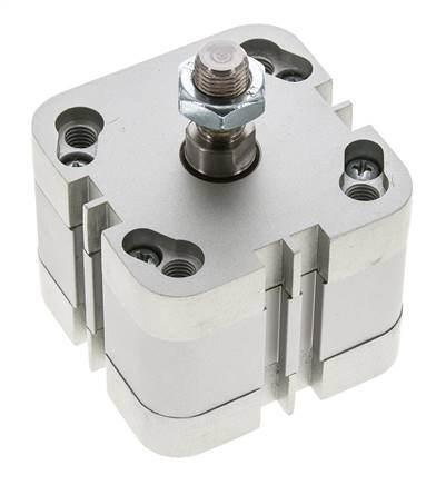 ISO 21287 Vérin Compact à Double Effet 50-10mm - Magnétique - Tige Filetée
